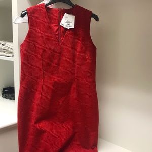 Doncaster red sleeveless dress